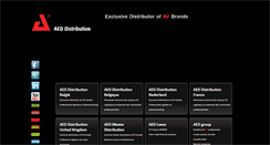 Desktop Screenshot of aeddistribution.be
